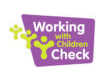Working with children check Logo